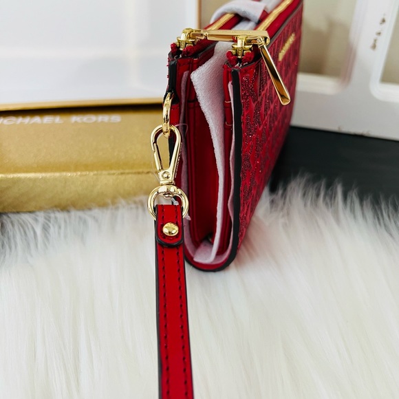 Michael Kors Jet Set Double Zip Wristlet Wallet - Picture 7 of 16